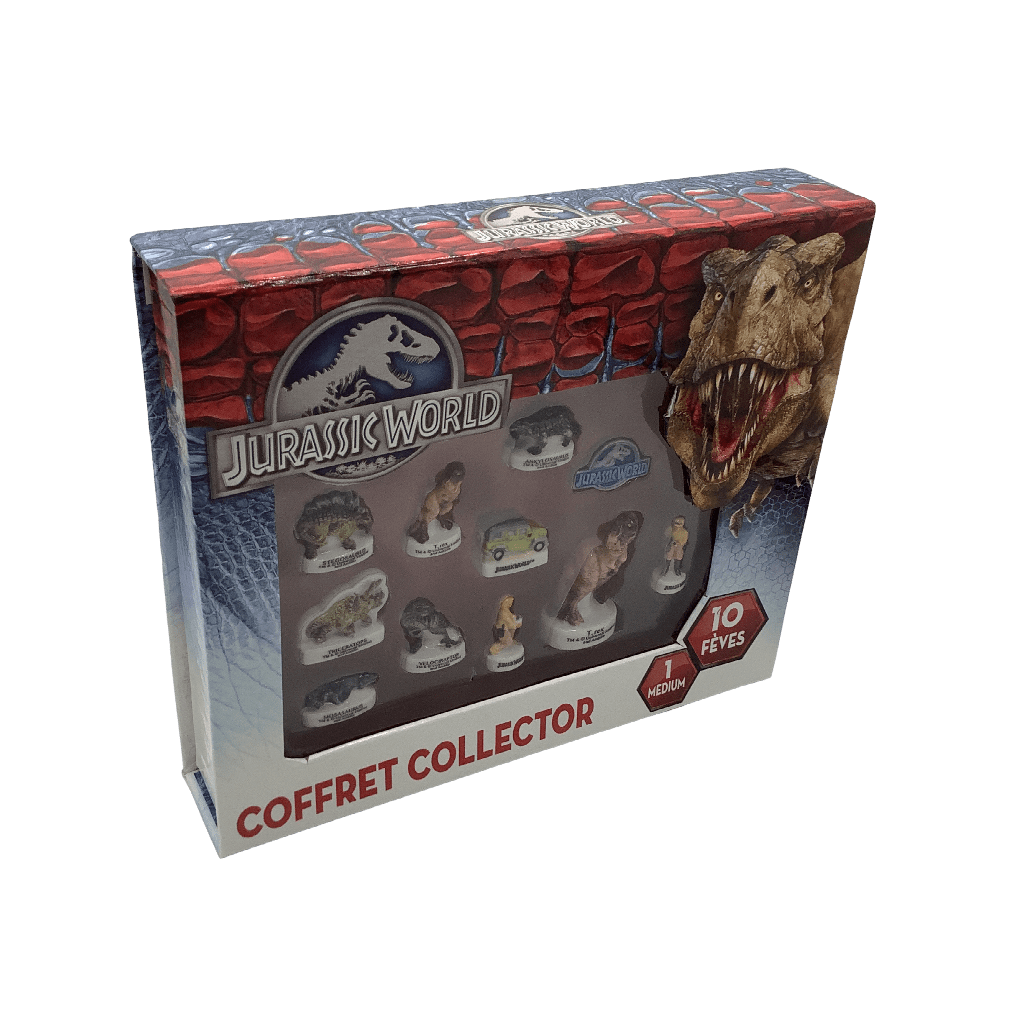 Coffret Collector 10 Fèves Jurassic World - KIDIBAM