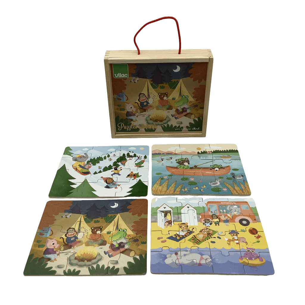 Coffret de 4 puzzles évolutifs 6/9/12 et 16 pièces - KIDIBAM