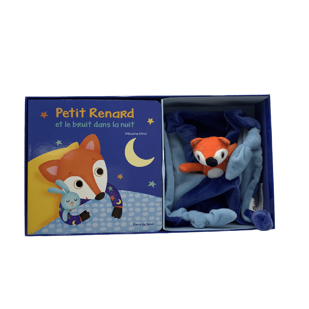 Coffret Livre et Doudou - Petit Renard et le bruit dans la nuit - KIDIBAM