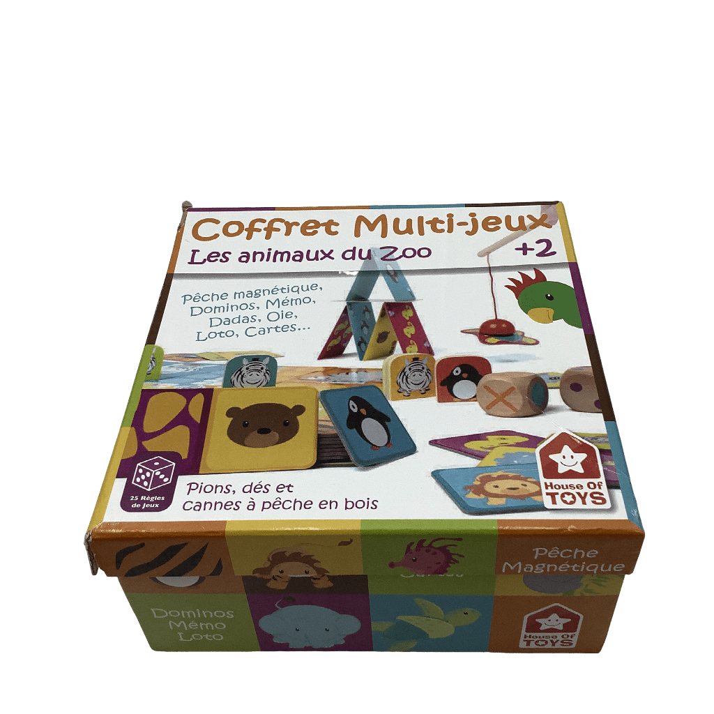 Coffret multi - jeux Les animaux du zoo - KIDIBAM