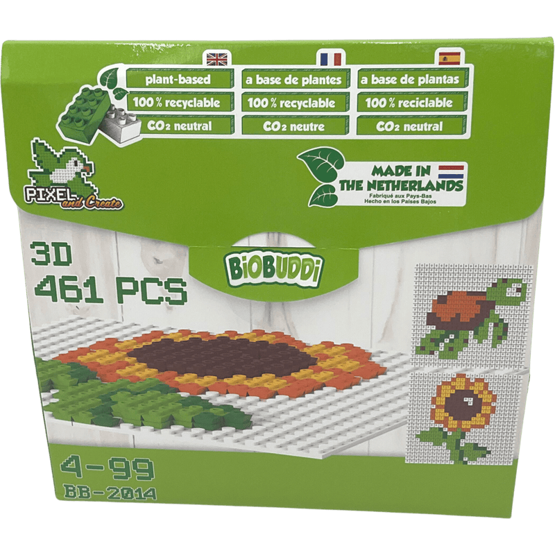 Créer une fleur et une tortue 461 pièces (compatible Lego) - KIDIBAM