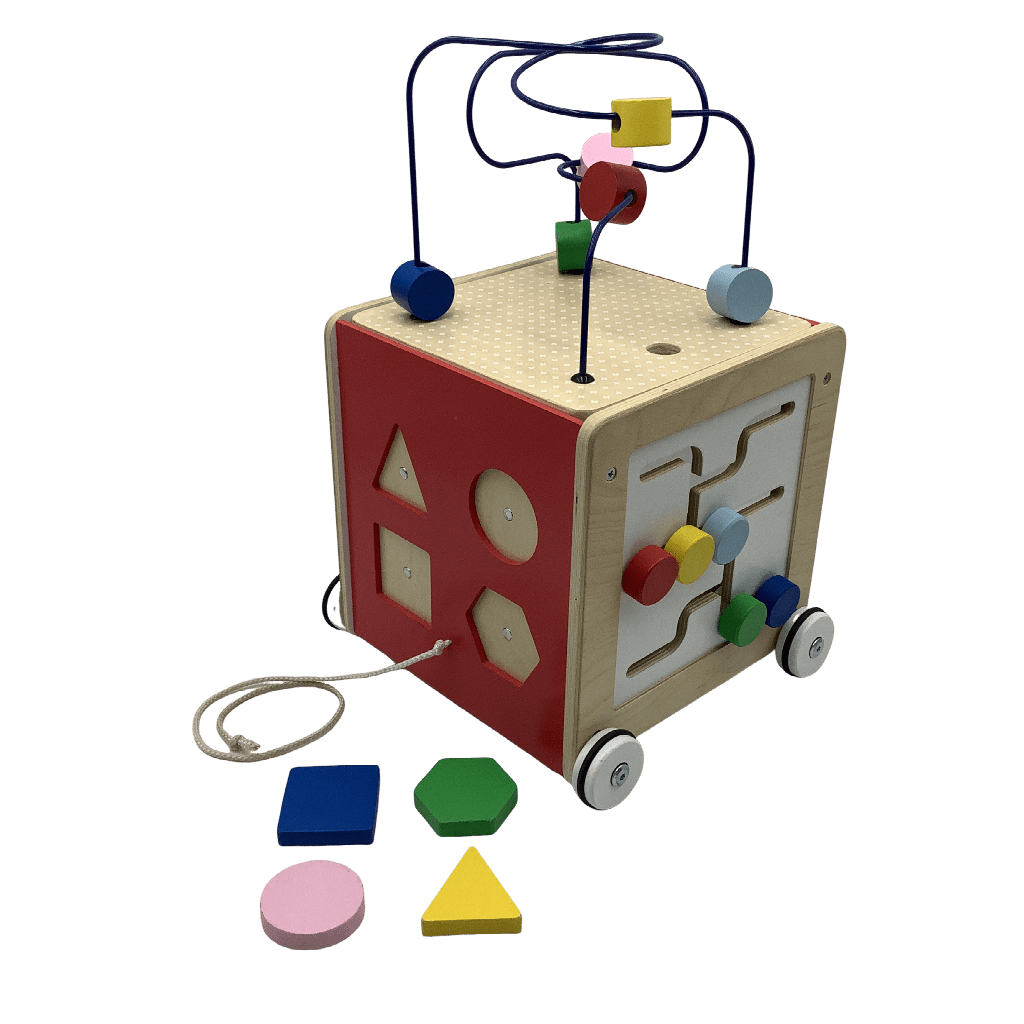 Cube d'activités à tirer 24X26X28cm - KIDIBAM