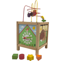 Cube Multi-activités en Bois - KIDIBAM