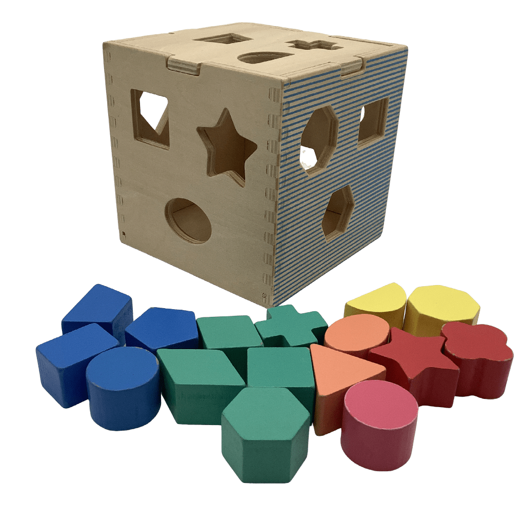 Cube trieur de forme en bois - KIDIBAM