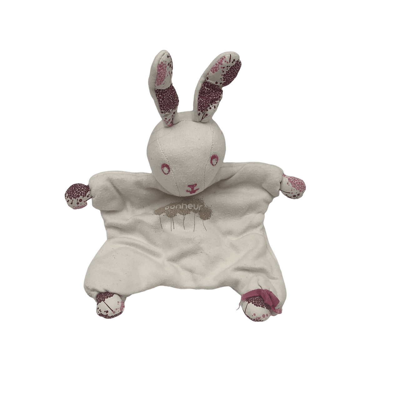 Doudou lapin bonheur 20 cm - KIDIBAM
