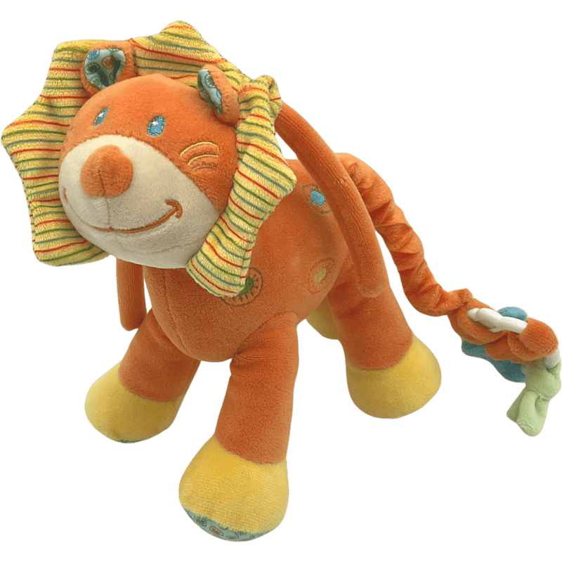 Doudou musical Lion orange 20cm - KIDIBAM