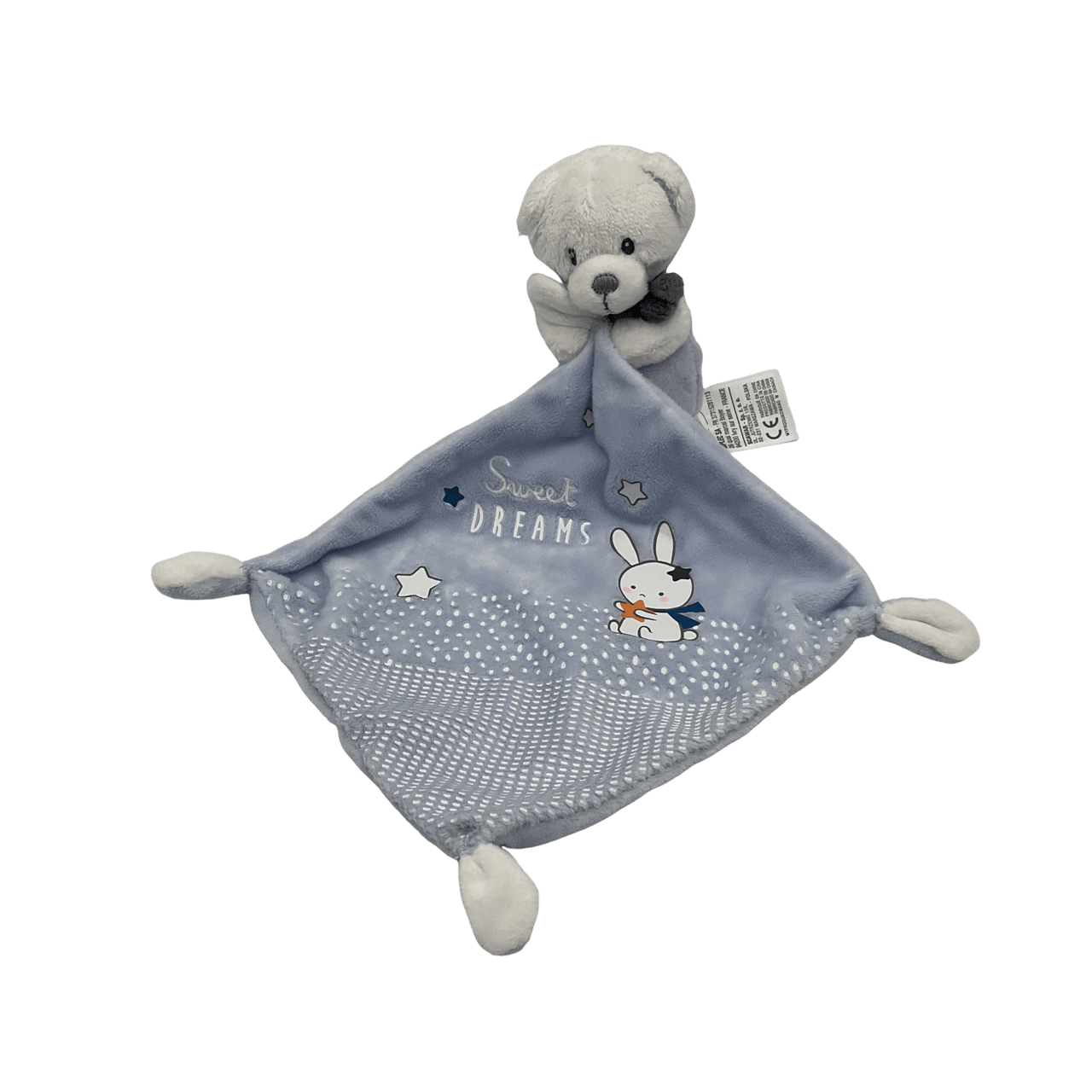 Doudou Ours bleu Sweet Dreams 33cm - KIDIBAM