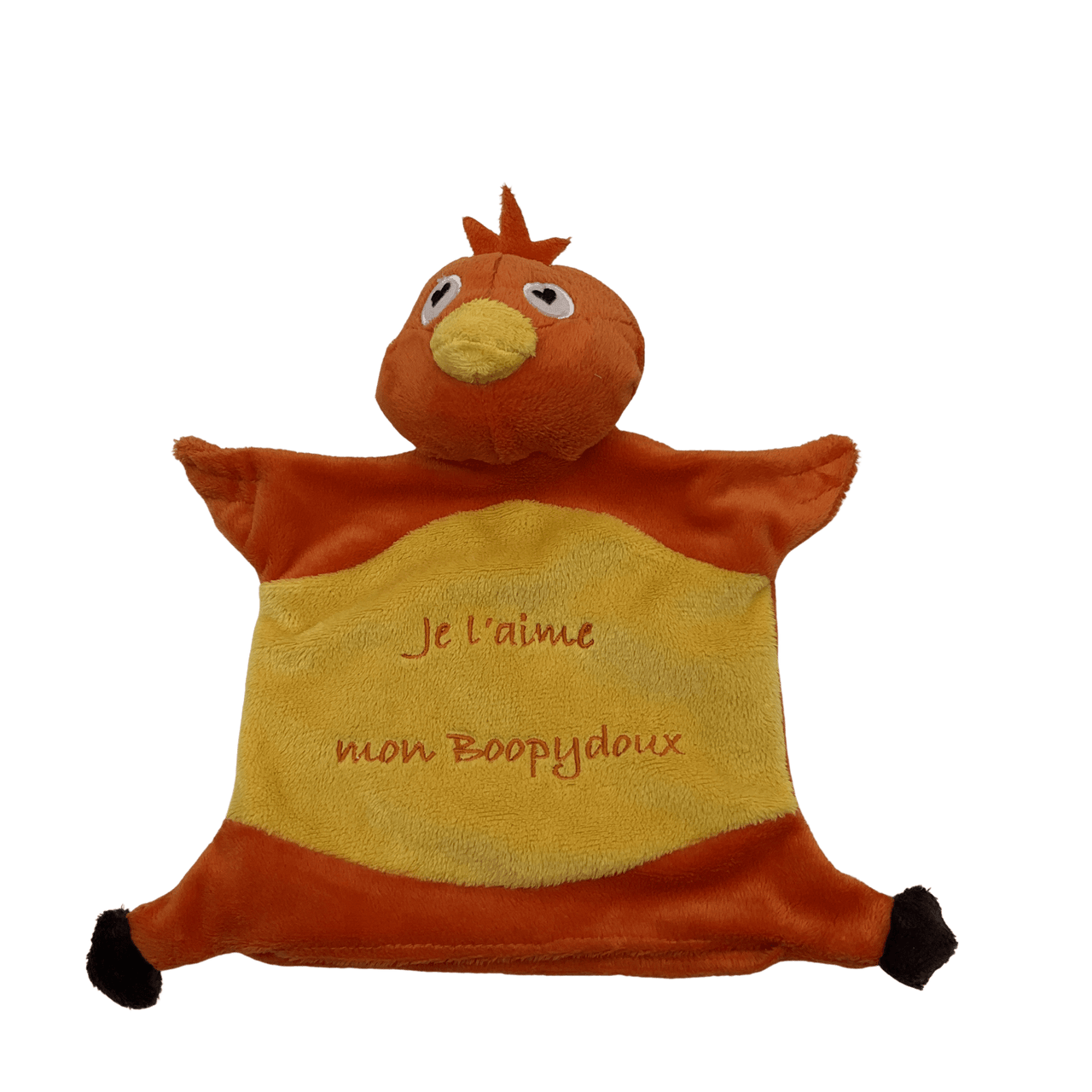 Doudou plat marionnette Orange - KIDIBAM