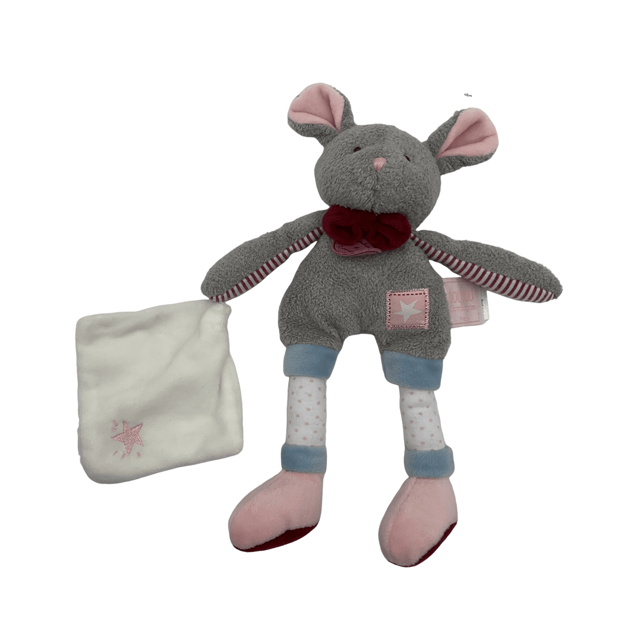 Doudou souris Les Ptitous 28cm - KIDIBAM