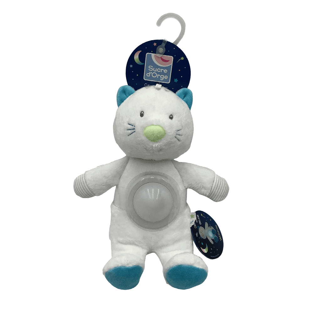 Doudou veilleuse chat 28cm - KIDIBAM