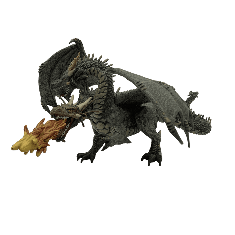 Dragon vert à 2 têtes 21cm - KIDIBAM