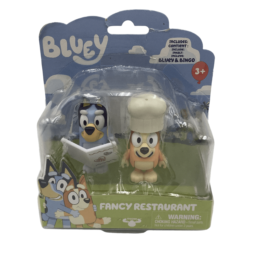 Duo de figurines Bluey & Bingo Fancy Restaurant - KIDIBAM