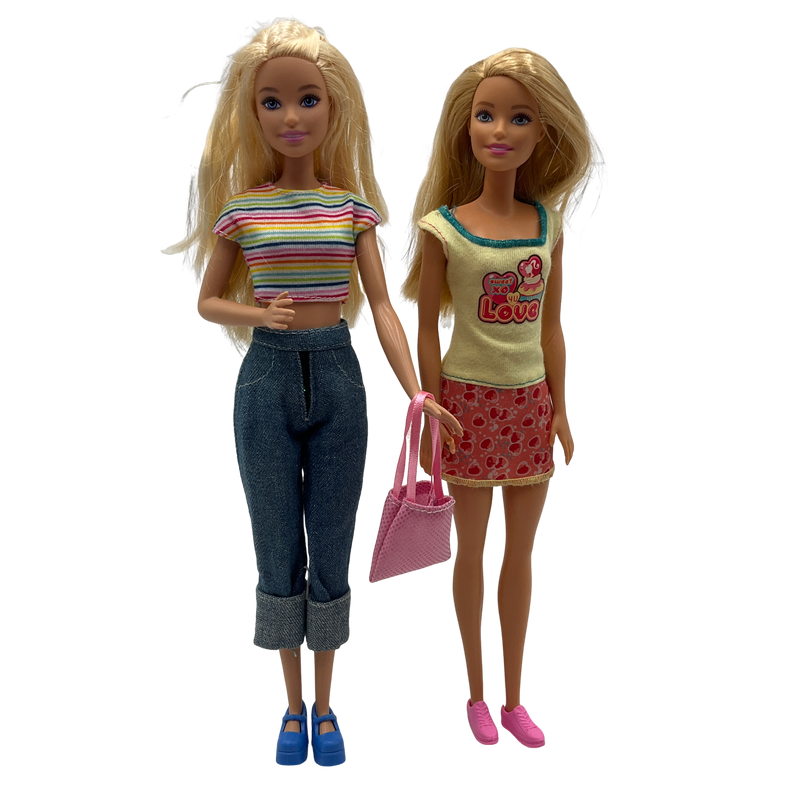 Lot de 2 poupées Barbie - Tenue de ville