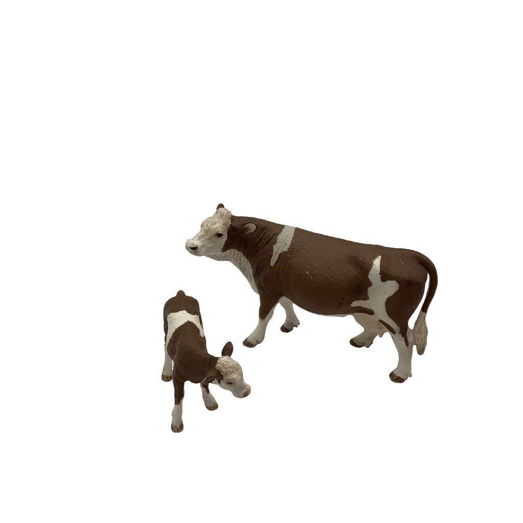 Figurine Vache et Veau 6/3 cm - KIDIBAM