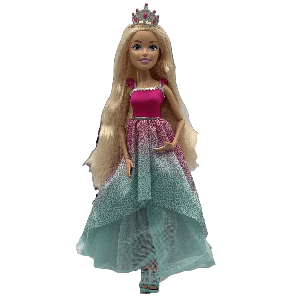 Grande poupée Barbie 42cm Princesse aux Cheveux Longs - KIDIBAM