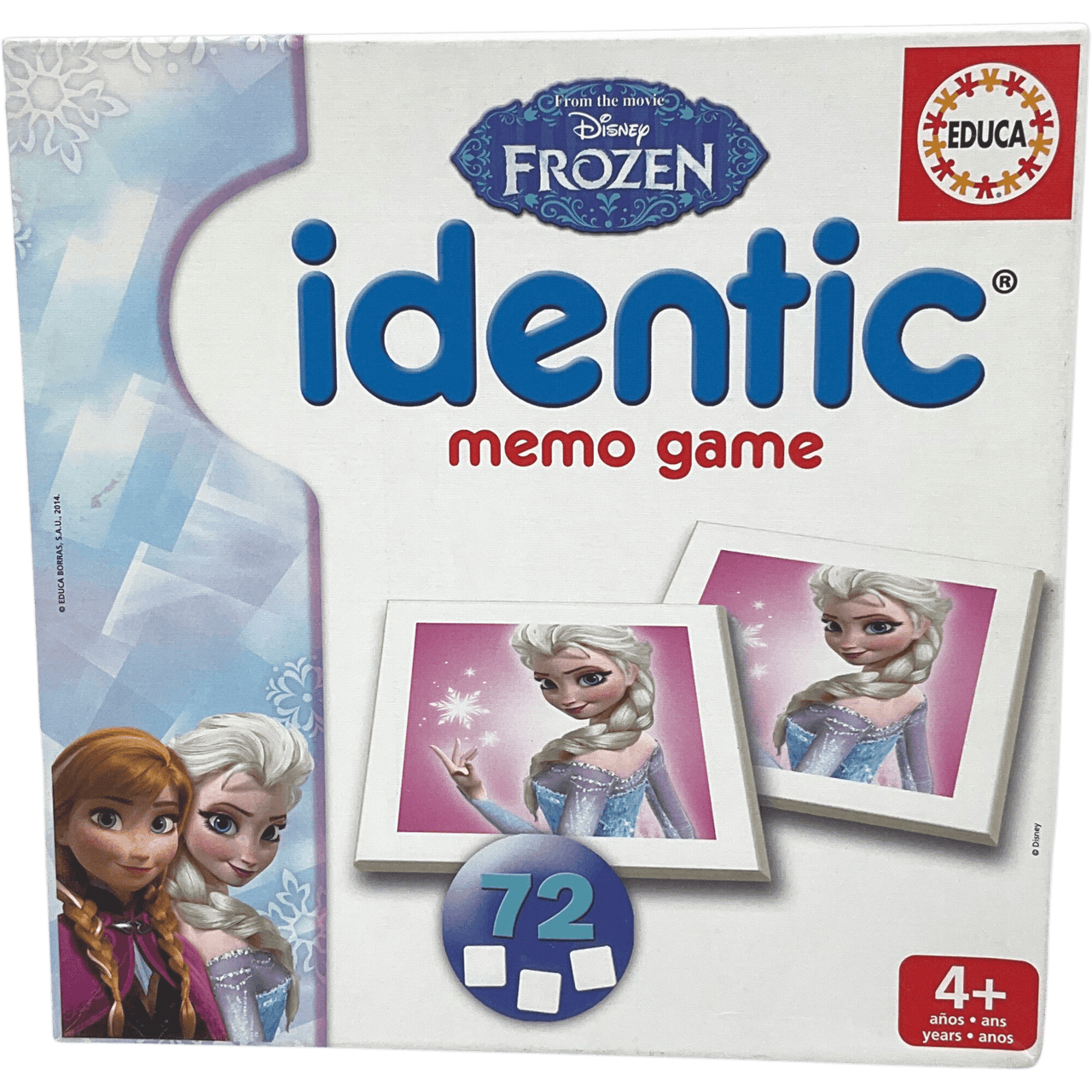 Identic memo game 72 cartes Reine des Neiges - KIDIBAM