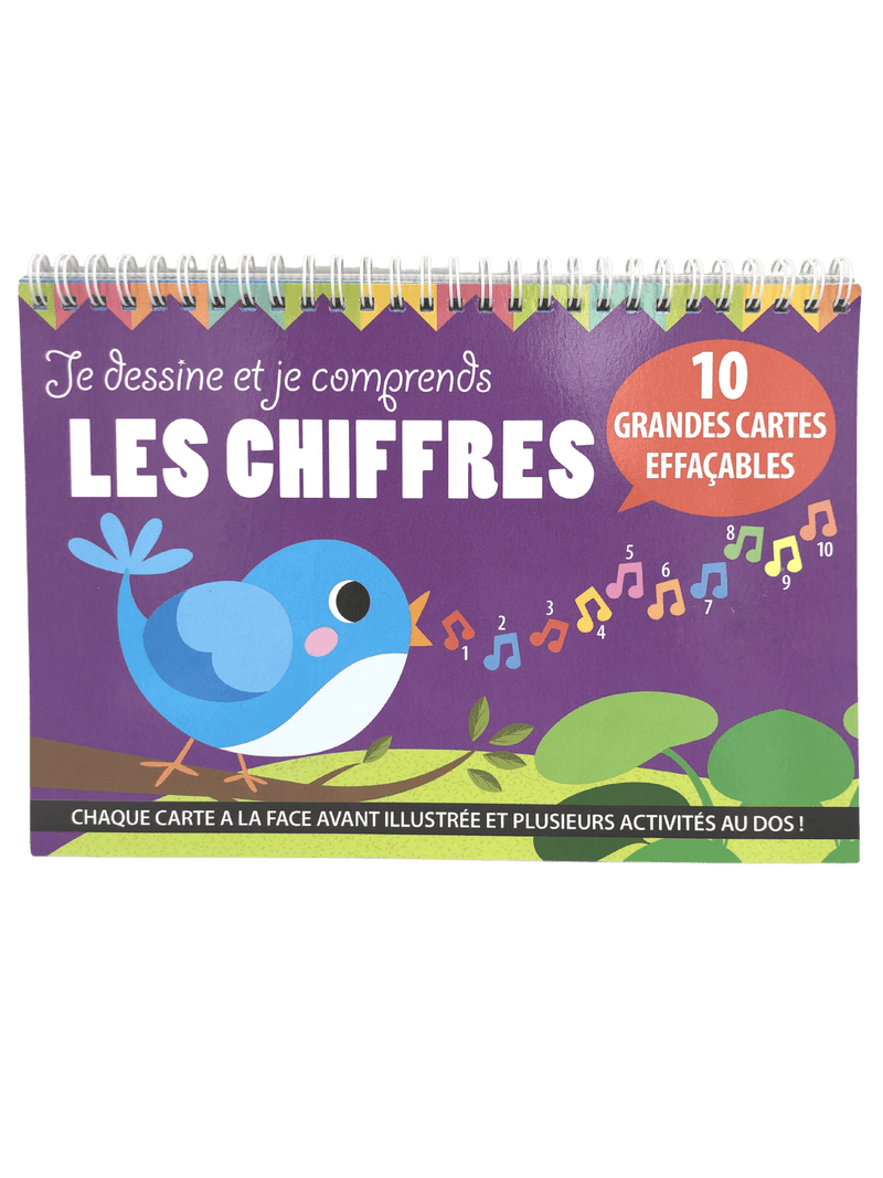 Je dessine et je comprends les chiffres - 10 cartes effaçables - KIDIBAM