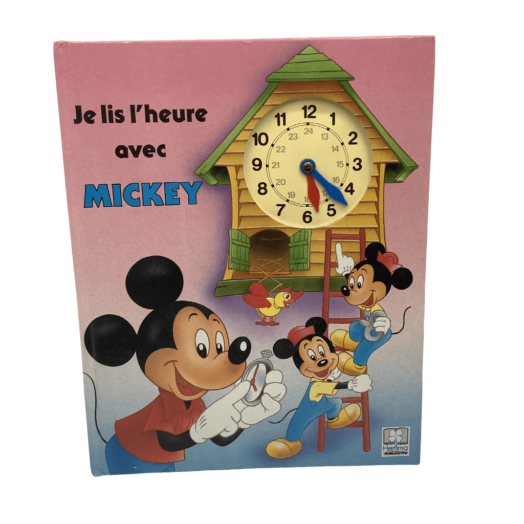 Je lis l'heure avec Mickey Disney Vintage - KIDIBAM
