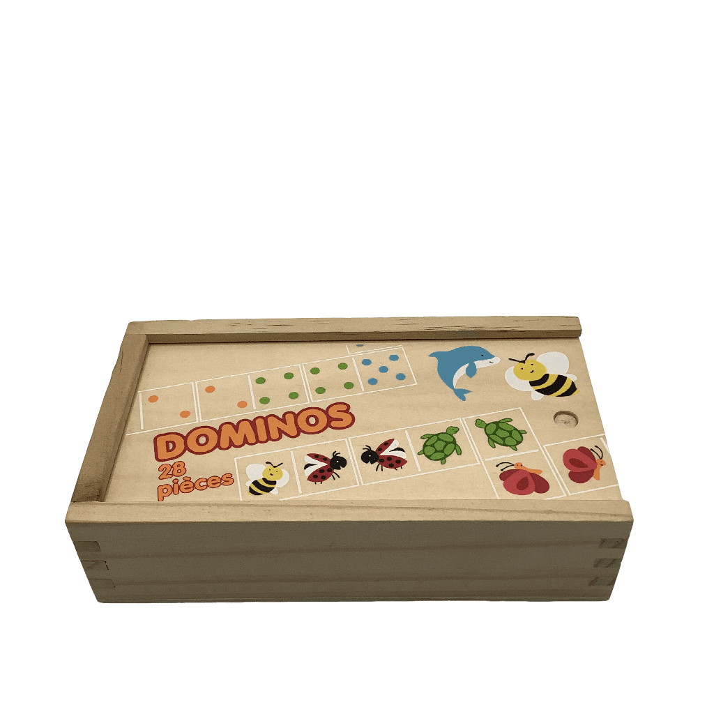 Jeu de dominos en bois 28 pièces - KIDIBAM