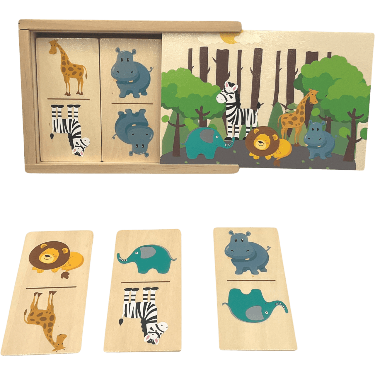Jeu de dominos en bois - KIDIBAM