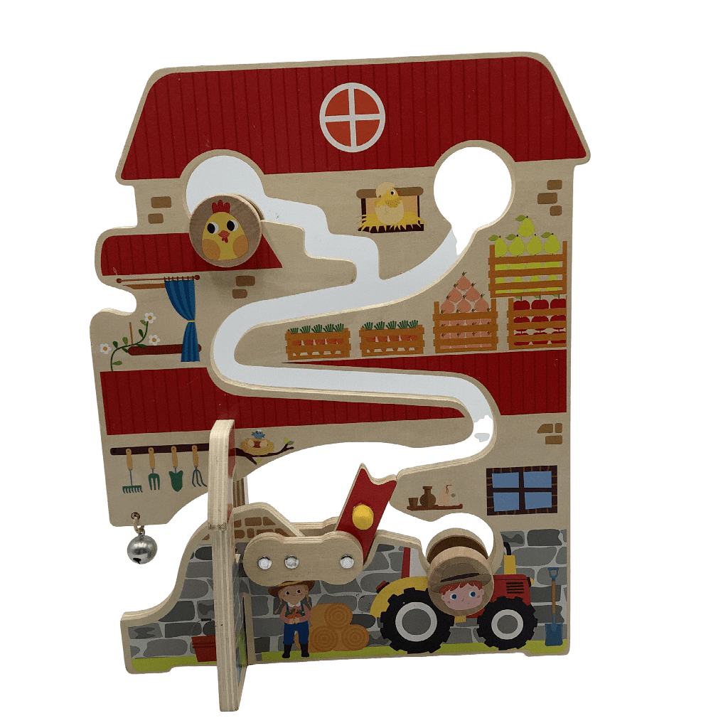 Jeu de labyrinthe ferme en bois - KIDIBAM