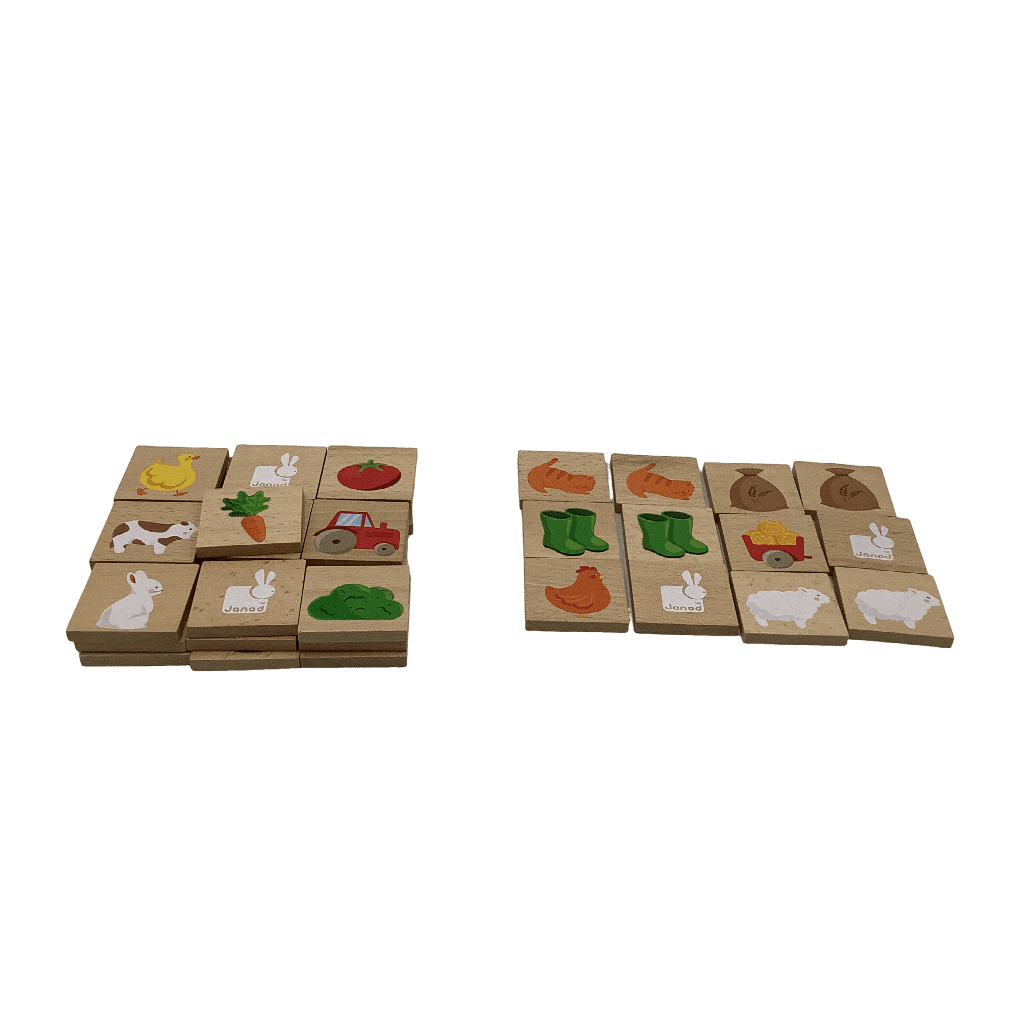 Jeu de Mémo La ferme en bois - KIDIBAM