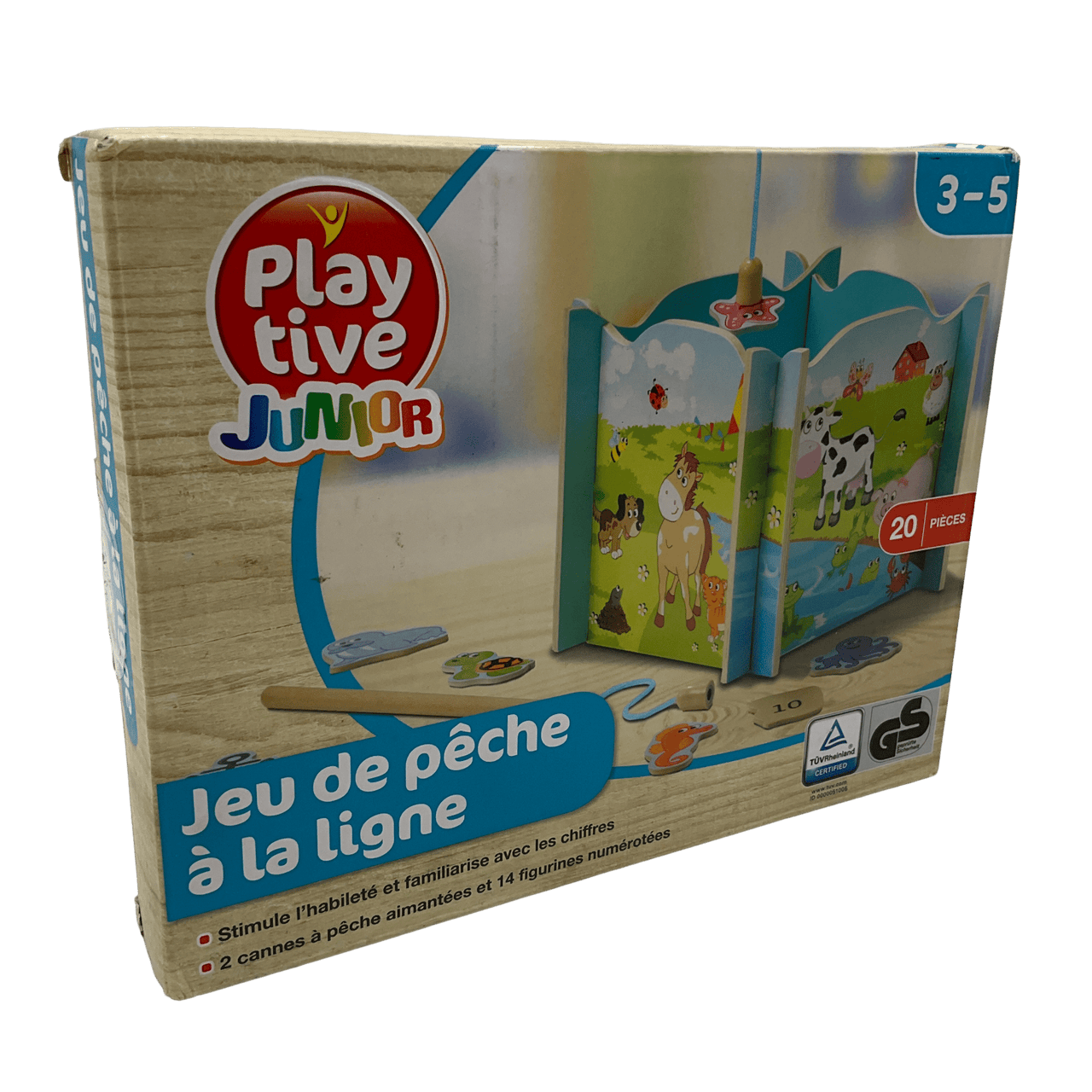 Jeu de pêche à la ligne en bois - KIDIBAM