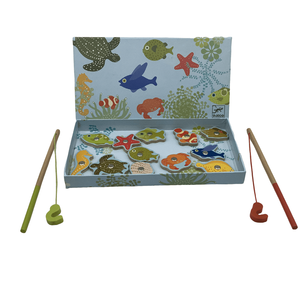 Jeu de pêche magnétique aux motifs tropicaux - KIDIBAM