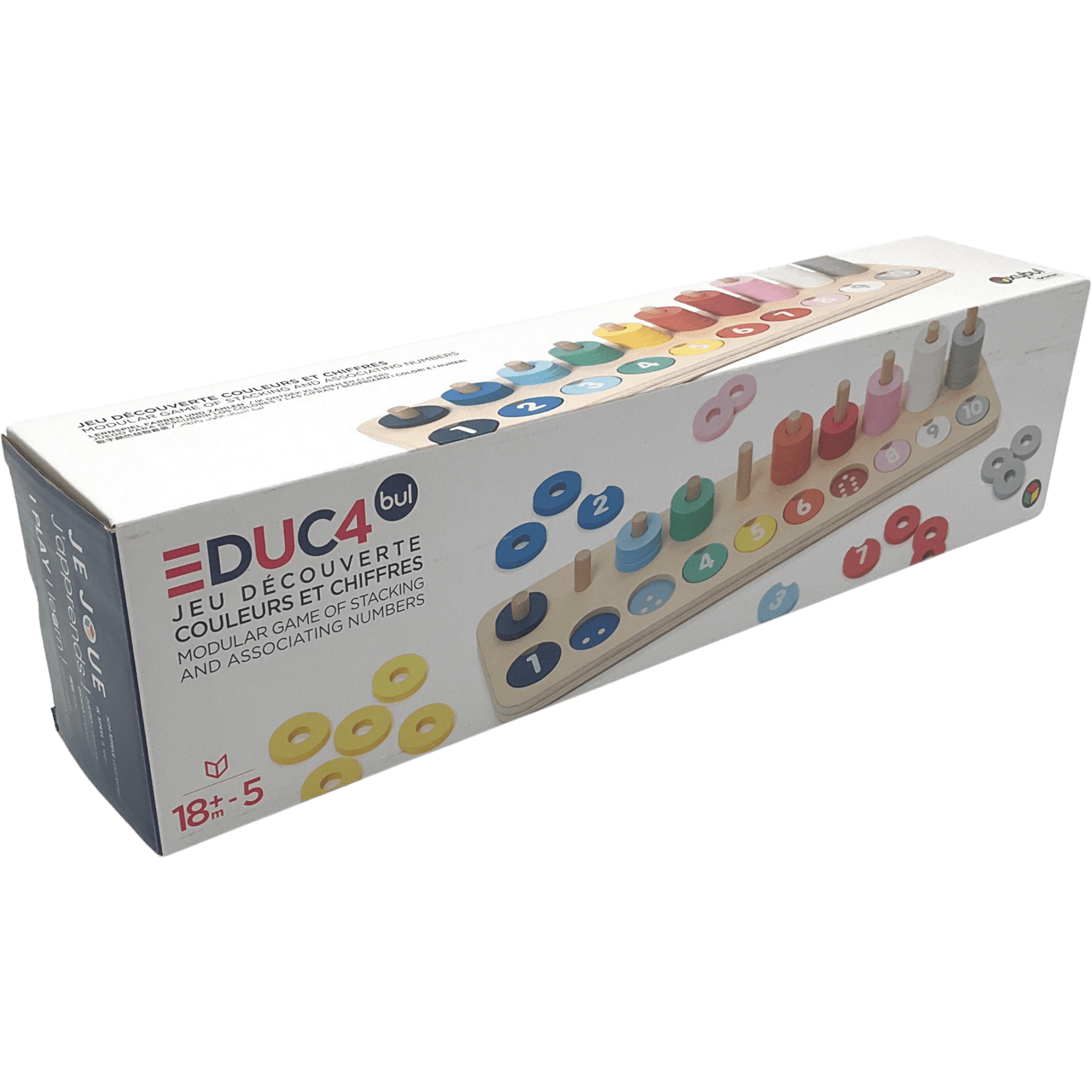 Jeu découverte couleurs et chiffres - KIDIBAM
