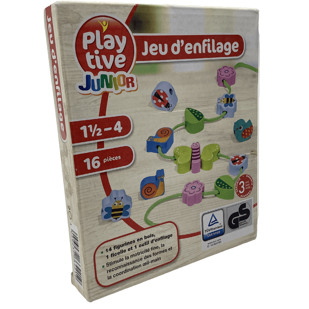 Jeu d'enfilage en bois - KIDIBAM