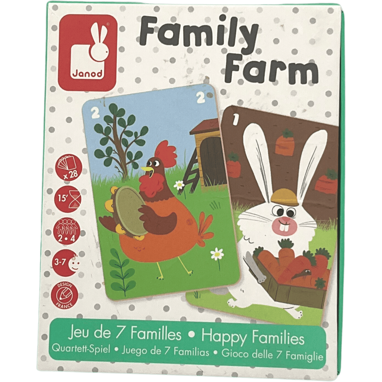 Jeu des 7 familles Animaux de la ferme - KIDIBAM