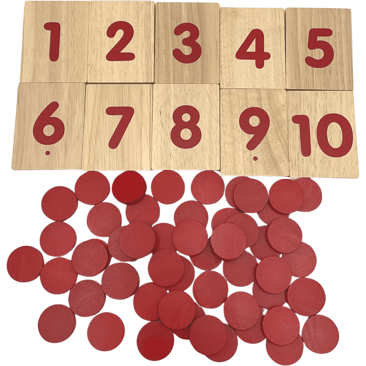 Jeu des nombres et des jetons en Bois - KIDIBAM