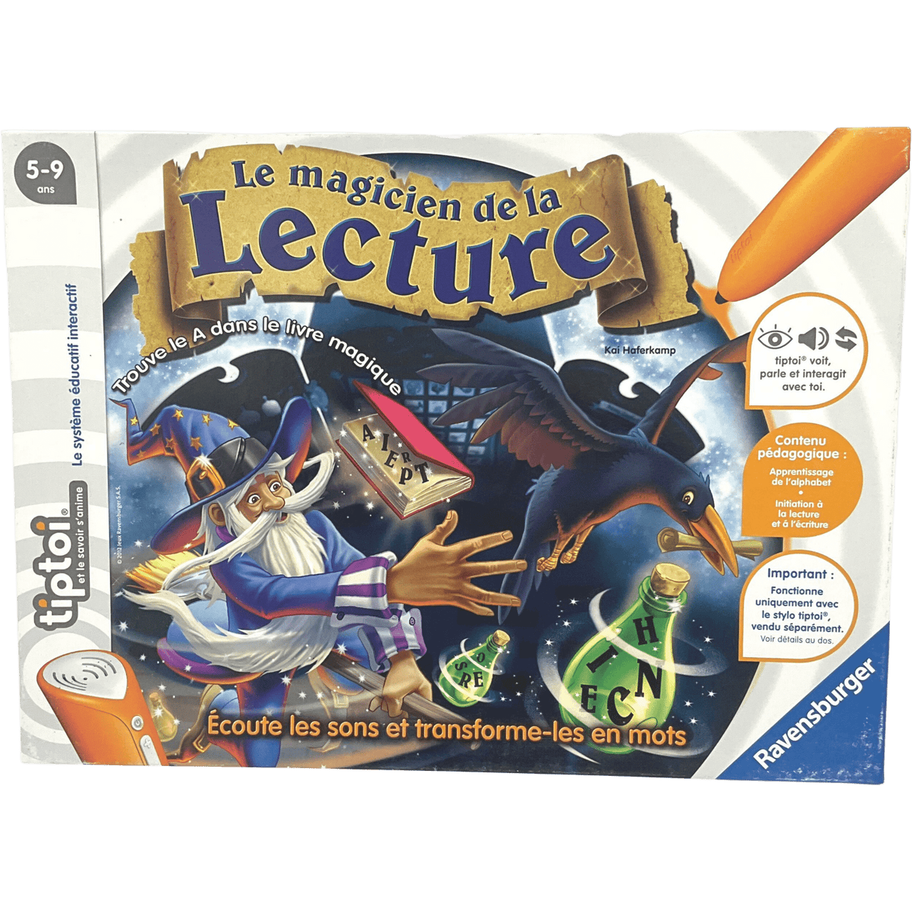 Jeu interactif Tiptoi Le magicien de la lecture (extension) - KIDIBAM