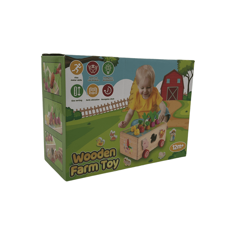 Jeu montessori - La ferme en bois - KIDIBAM