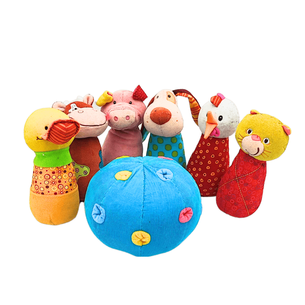 Jeux de quilles animaux en peluche - KIDIBAM