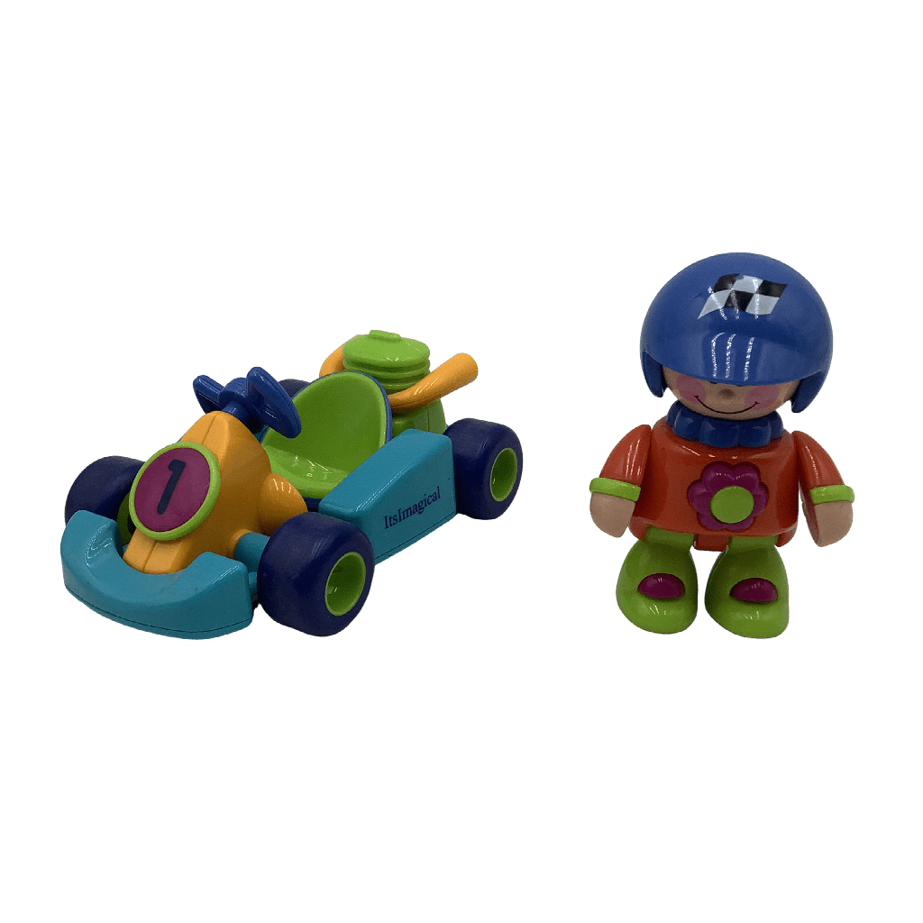 Kart à rétro friction et son pilote ItsImagical 16cm - KIDIBAM