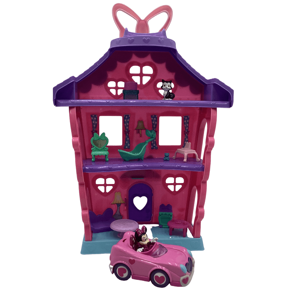 La grande maison de Minnie 60cm et sa voiture - KIDIBAM