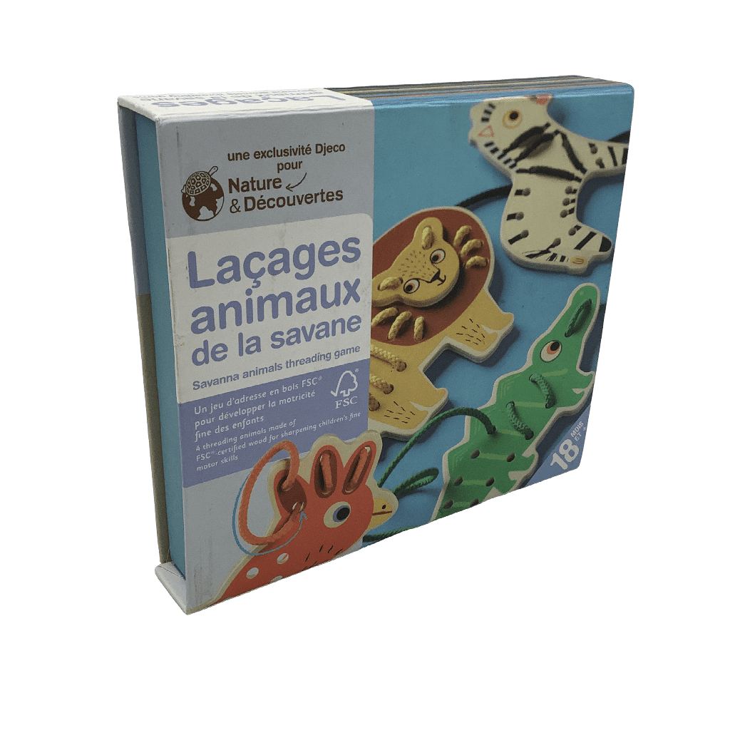 Laçage animaux de la savane - KIDIBAM