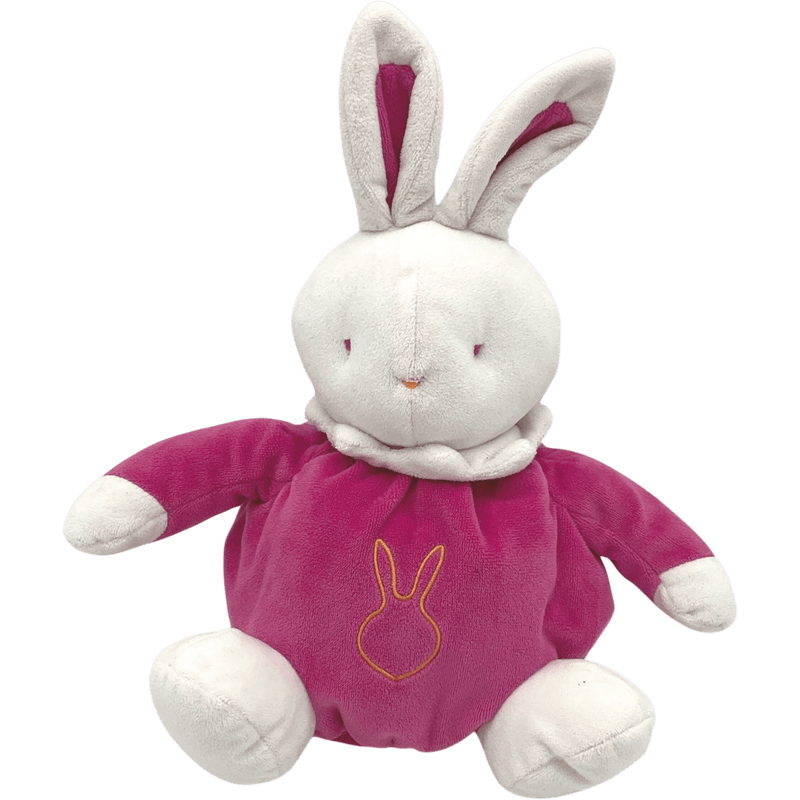 Lapin combinaison rose 25cm - KIDIBAM