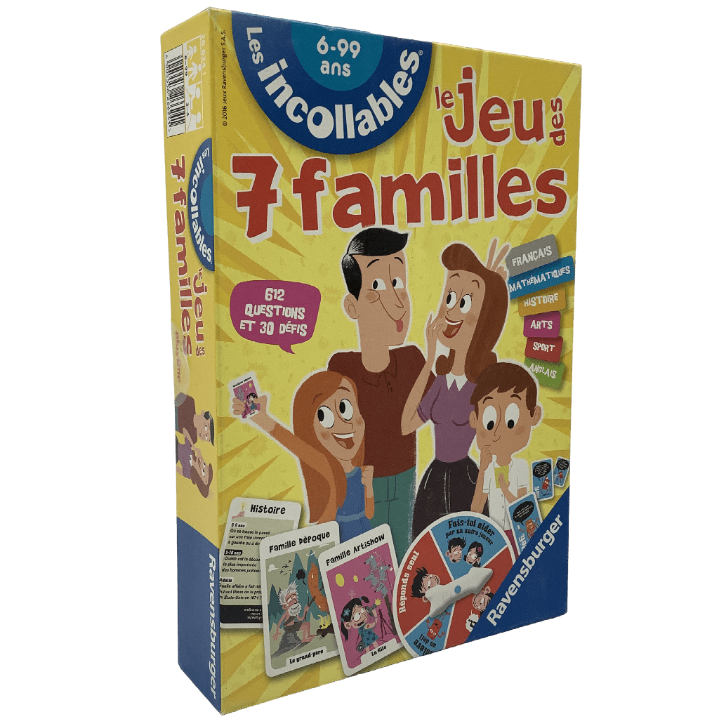 Le jeu des 7 familles - Les Incollables - KIDIBAM