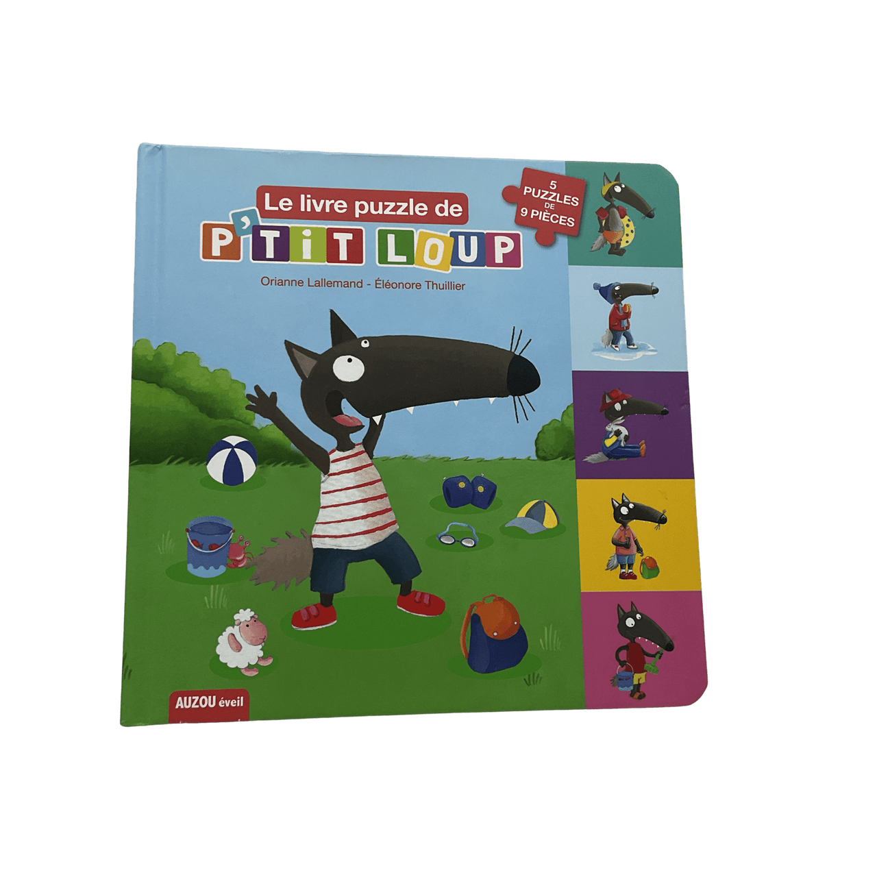 Le petit livre puzzle de P'tit loup 5X9 pièces - KIDIBAM