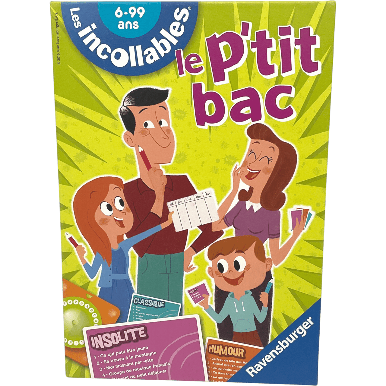 Le P'tit Bac Des Incollables - KIDIBAM