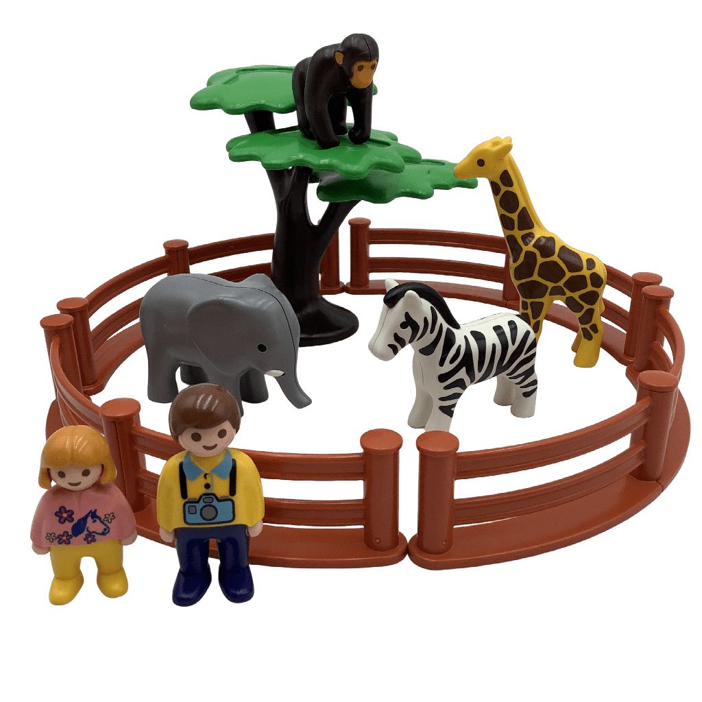 Le zoo 6742 Playmobil 123 - KIDIBAM