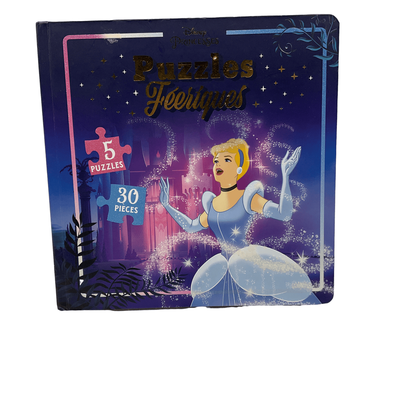 Livre 5 puzzles de 30 pièces Féeriques Disney Princesses - KIDIBAM