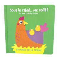 Livre à rabats tactiles Animaux de la ferme - KIDIBAM