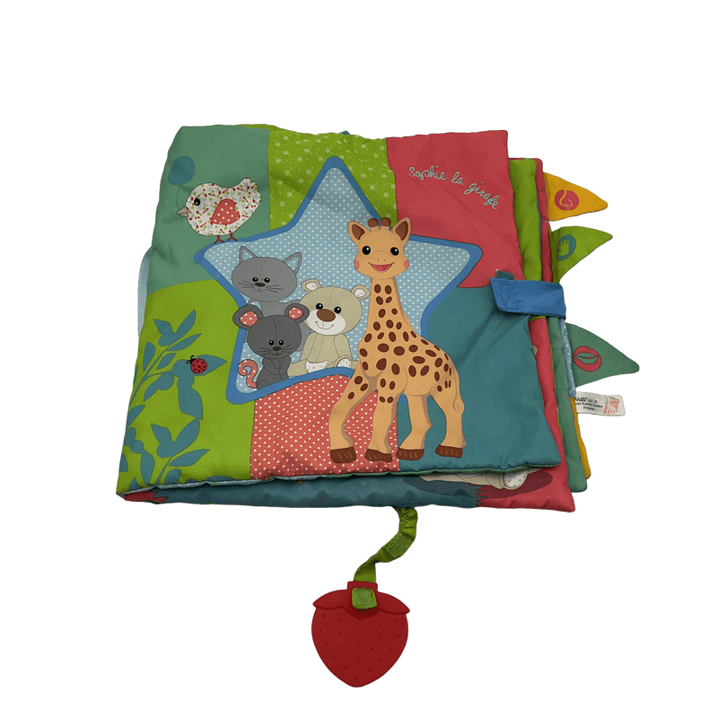 Livre d'éveil en tissu Sophie la girafe 30x30cm - KIDIBAM