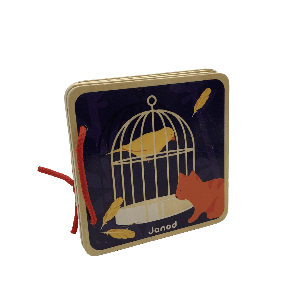 Livre en bois - Les animaux domestiques - KIDIBAM