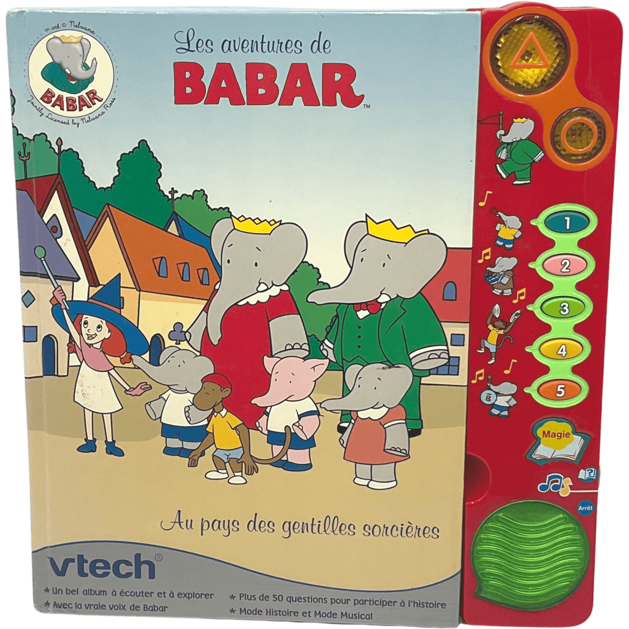 Livre Interactif Babar au Pays des gentilles sorcières - KIDIBAM