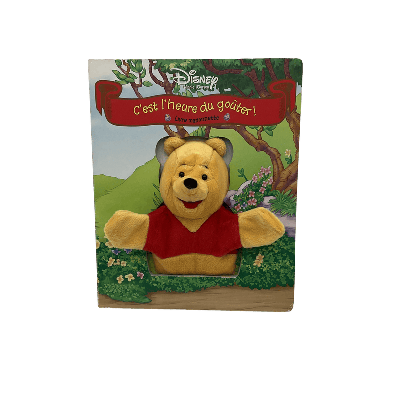 Livre marionnette - C'est l'heure du goûter ! Winnie l'Ourson Disney - KIDIBAM