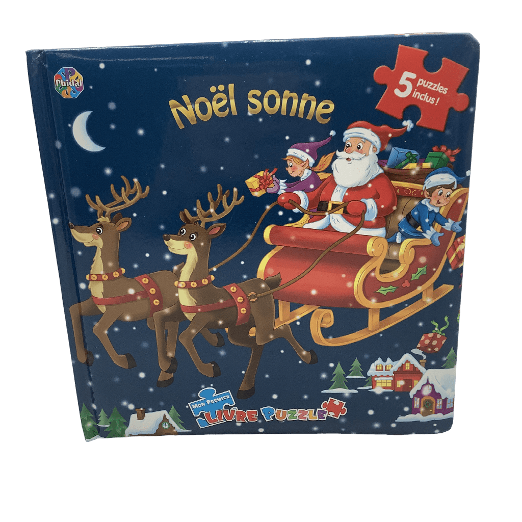 Livre puzzle 5x12 pièces Noël sonne - KIDIBAM